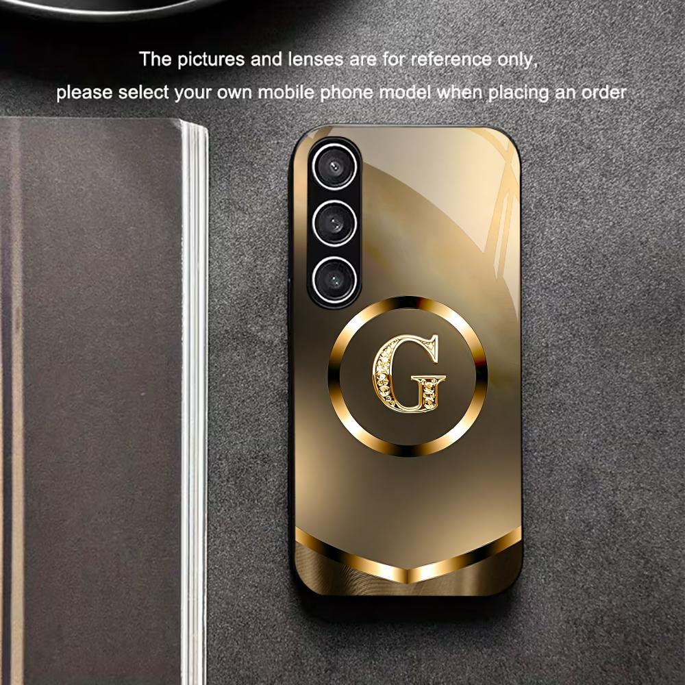 Pc Case Tempered Glass - Letter G tempered glass phone case