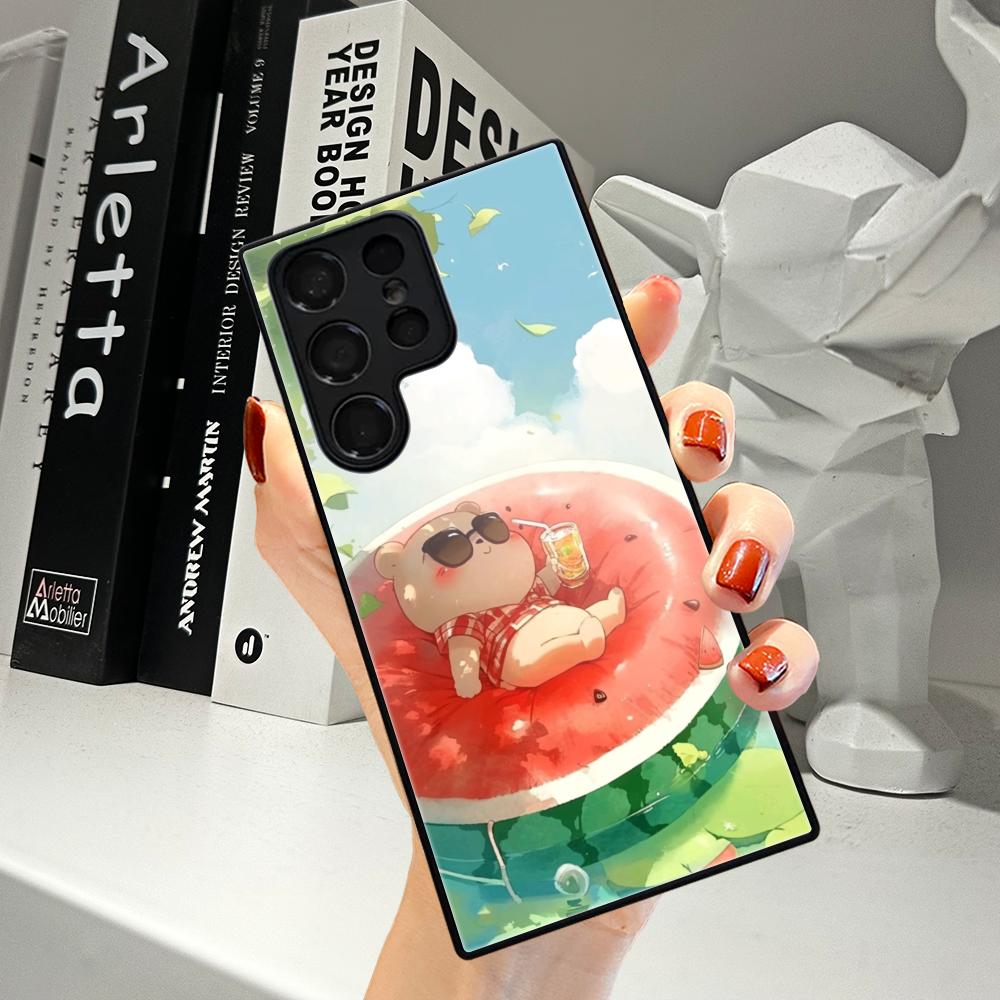 Summer Cool Watermelon Cat Pho - огляд і ціна Pc Case Tempered Glass