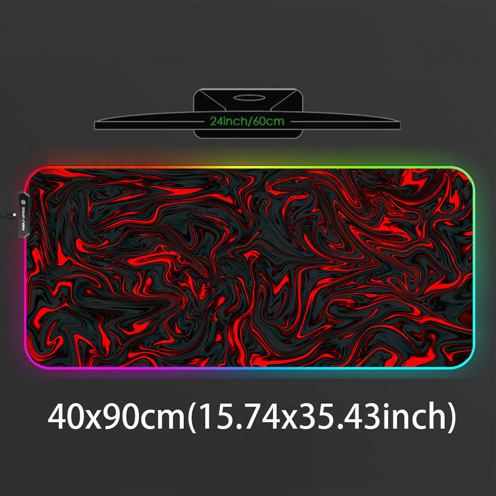 Mousepad RGB Mouse Pad Red and - огляд і ціна Pc Gaming Liquid