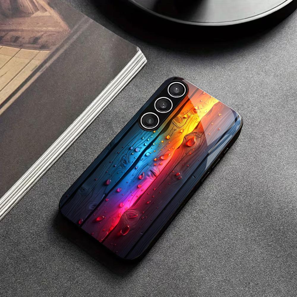Colorful wood grain tempered g - огляд і ціна Pc Case Tempered Glass