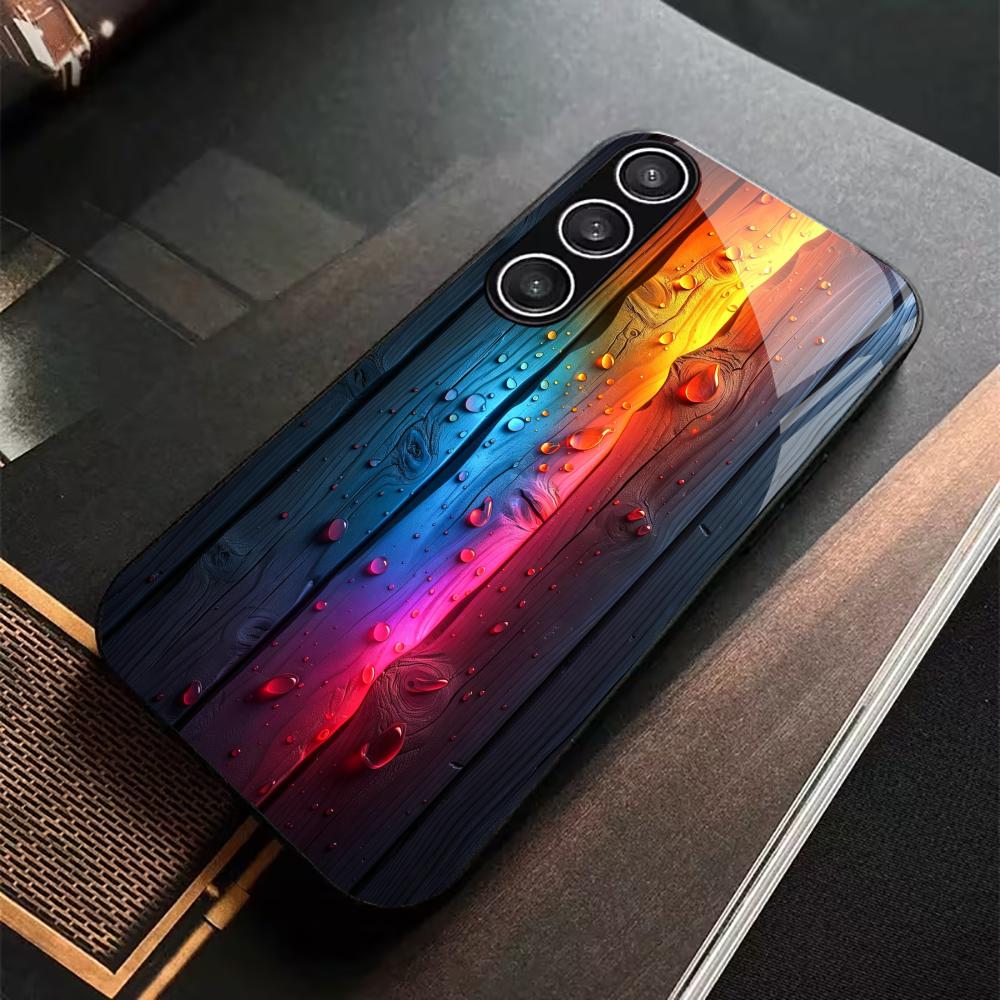 Colorful wood grain tempered g - огляд і ціна Pc Case Tempered Glass