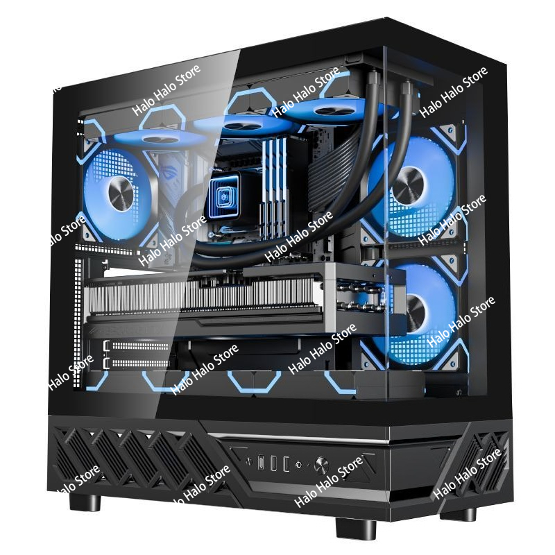 White Seaview ATX PC Case Temp - огляд і ціна Pc Gaming Liquid