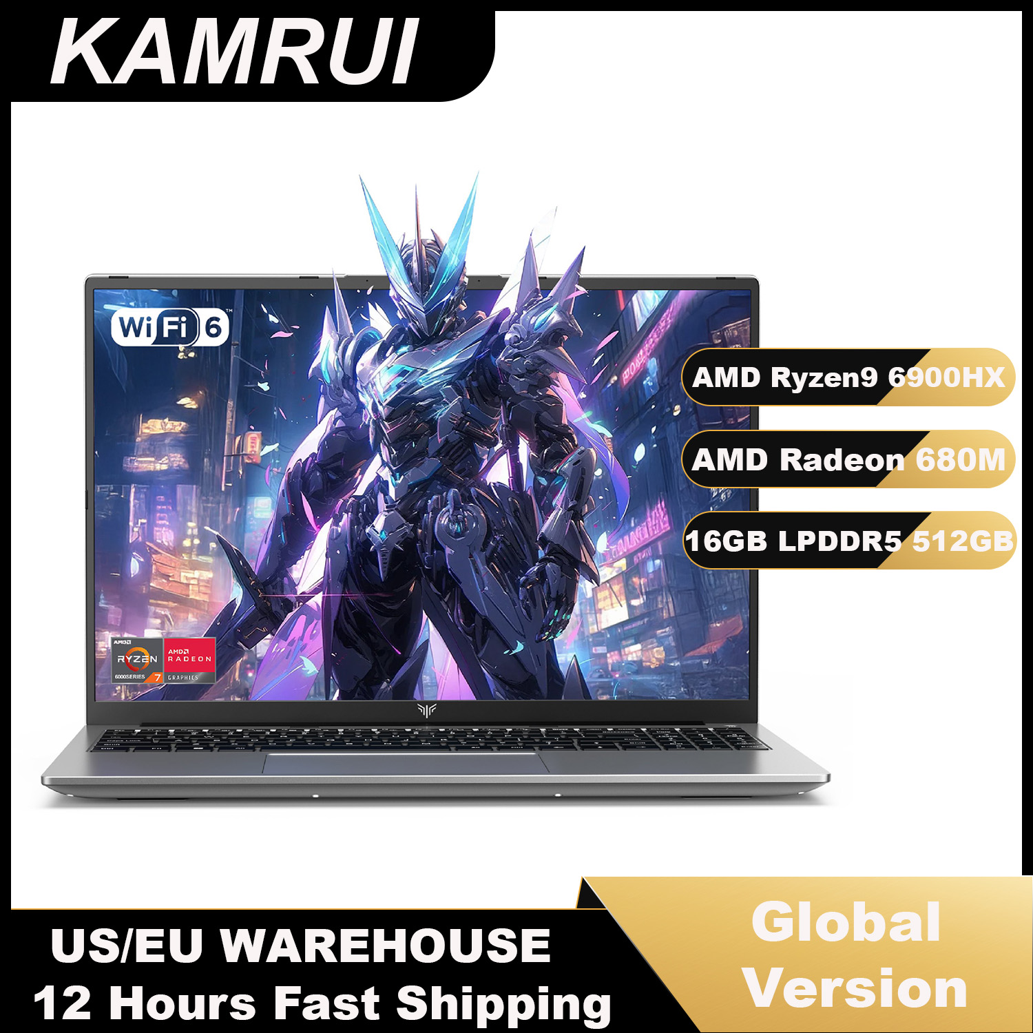 KAMRUI 16inch Laptop AMD Ryzen - огляд і ціна Pc Gaming Dell