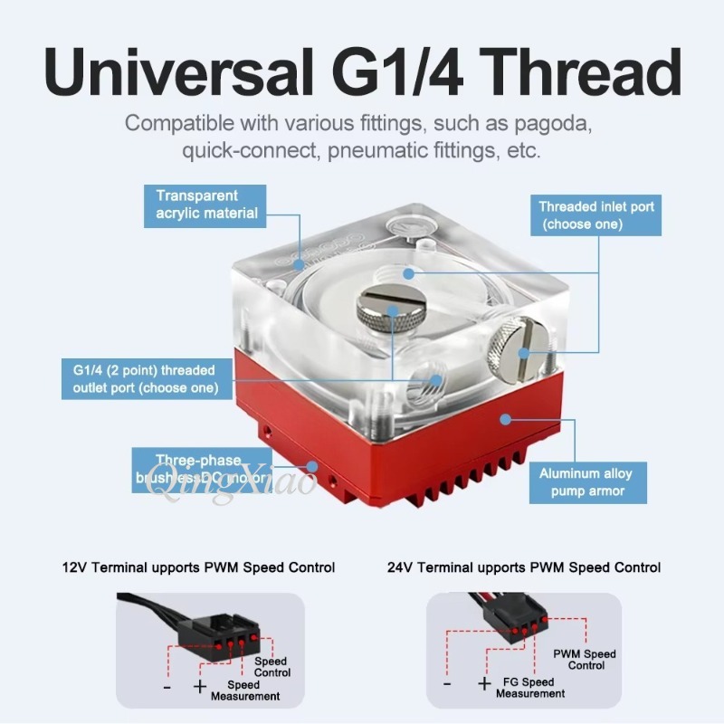 P67B Liquid Cooling Pump With  - огляд і ціна Pc Gaming Liquid