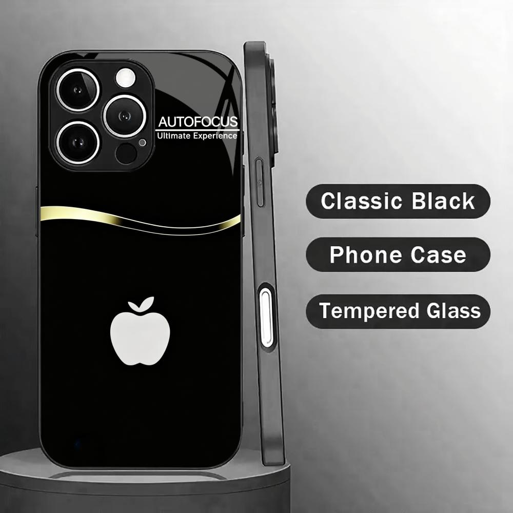 Black tempered glass phone cas - огляд і ціна Pc Case Tempered Glass