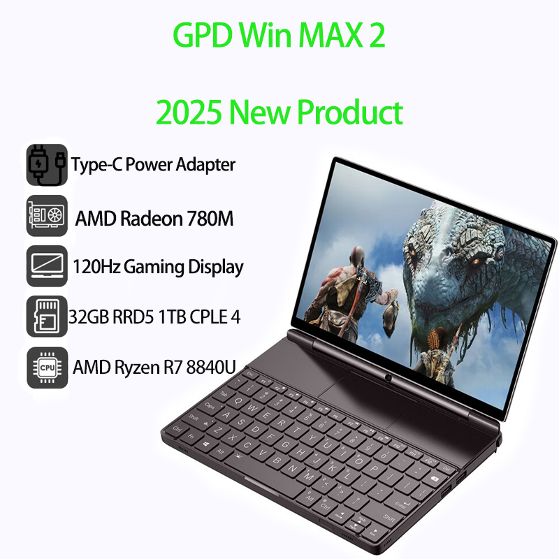 2026 New GPD WIN Max 2 10.1 In - огляд і ціна Pc Gaming Aaa