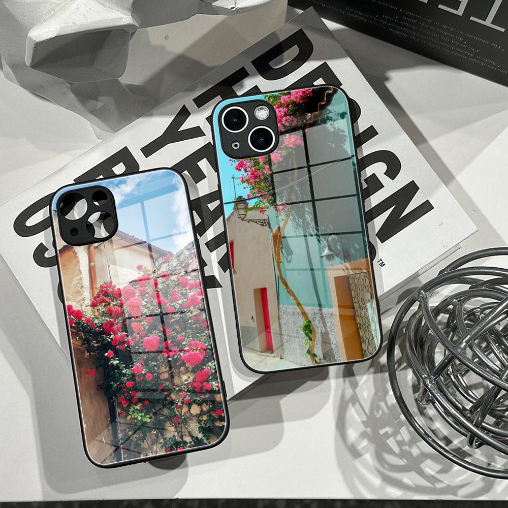 HD Flower Wall Phone Case Temp - огляд і ціна Pc Case Tempered Glass