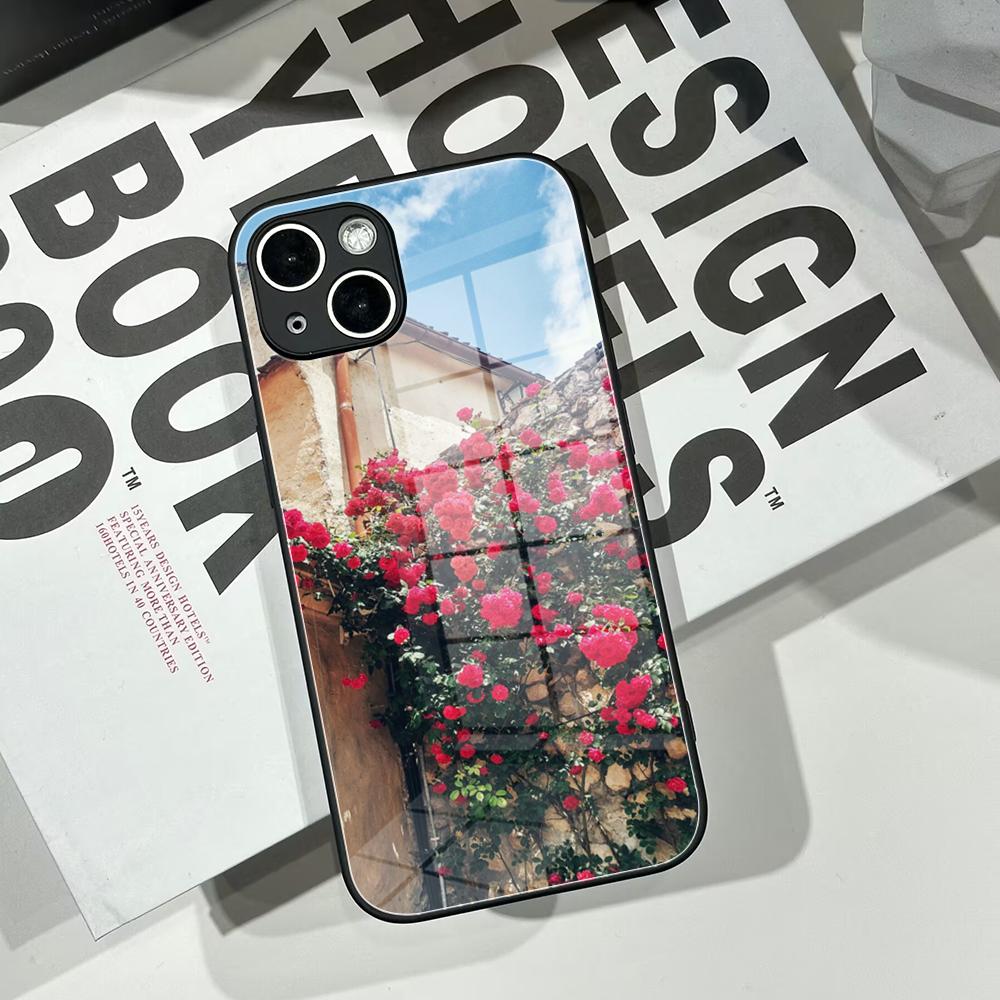 HD Flower Wall Phone Case Temp - огляд і ціна Pc Case Tempered Glass