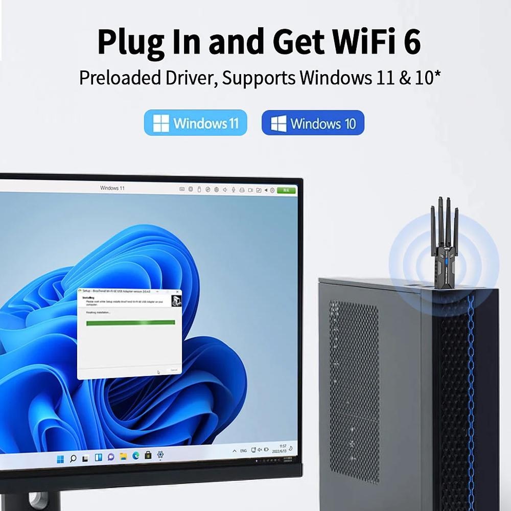 WiFi 6 USB 3 0 Adapter 1800 Mb - огляд і ціна Pc Gaming Gta 6