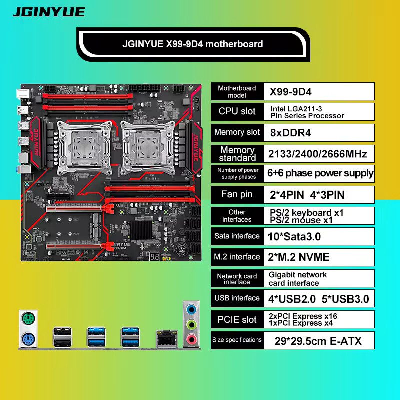 X99 Dual Motherboard CPU LGA 2 - огляд і ціна Pc Gaming Xeon
